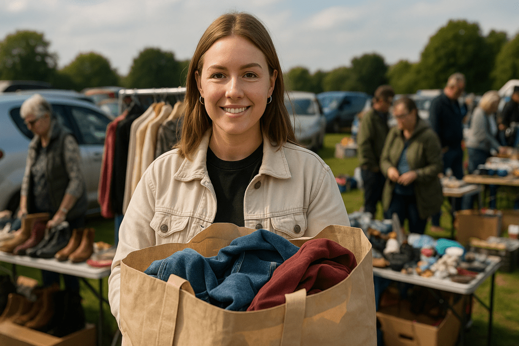 Car boot sale shopper