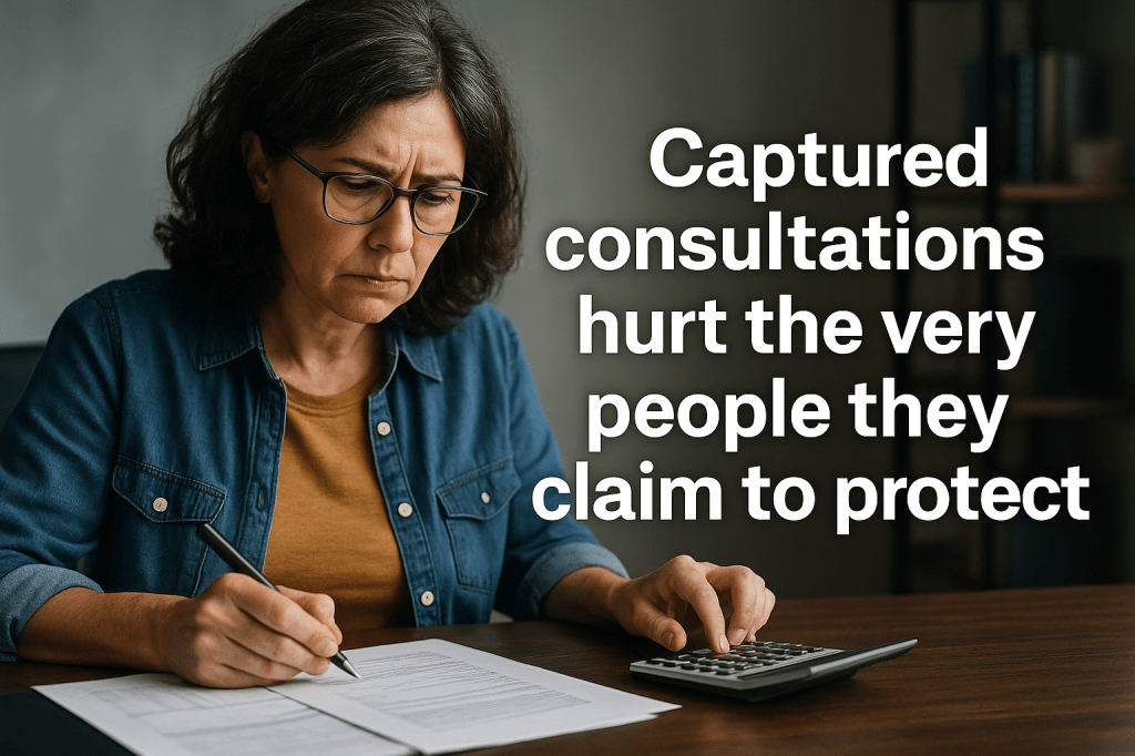 Captured consultations in financial service