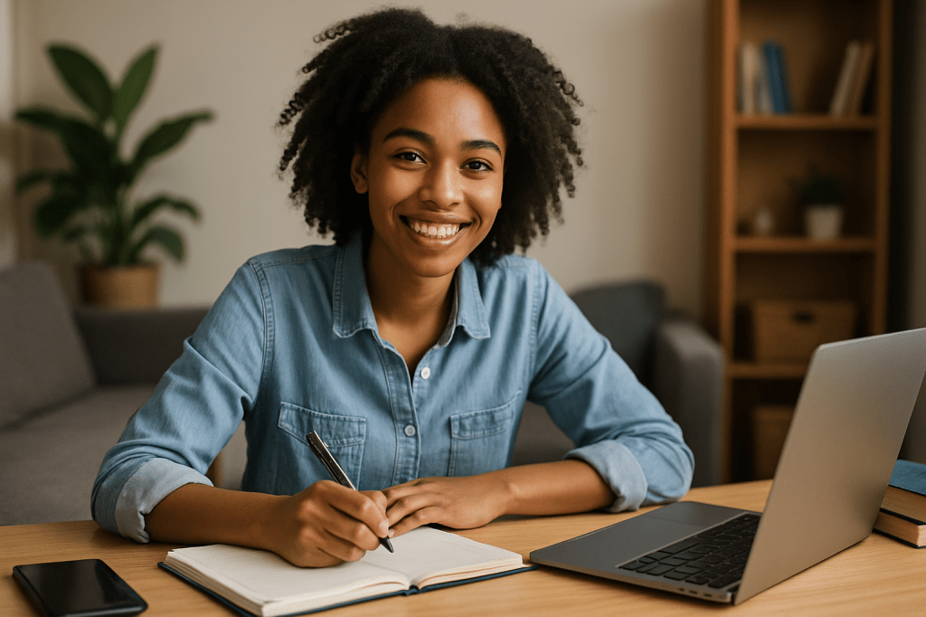 Inspired and equipped for success, young adult.