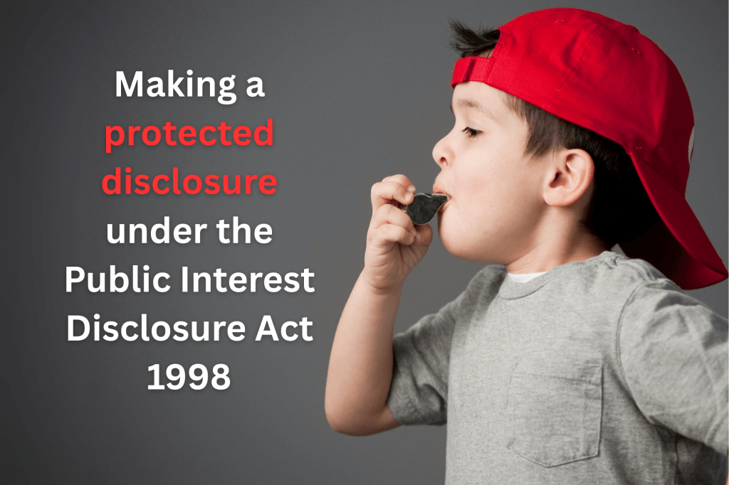 Handling protected disclosures at work