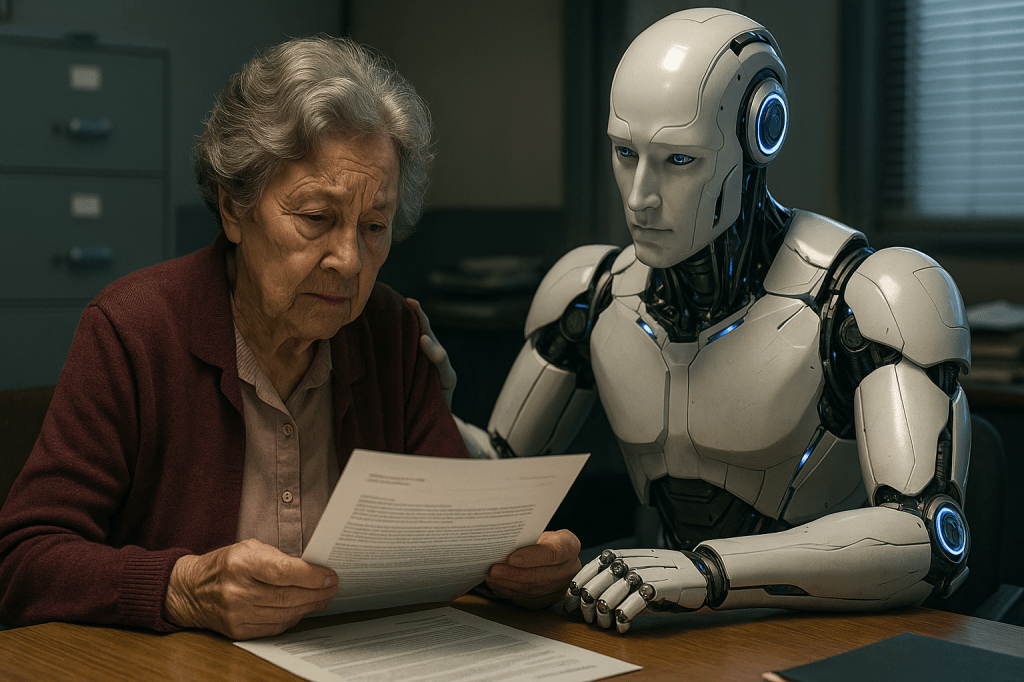 elping elderly woman